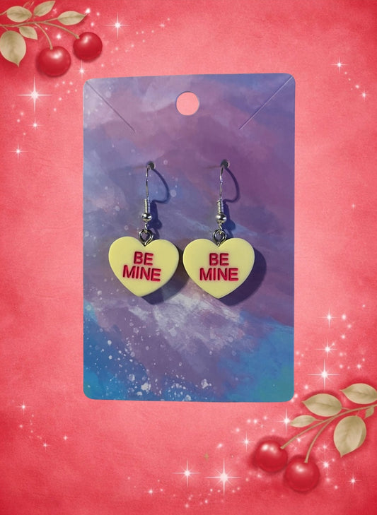 Be Mine Candy Heart Earrings